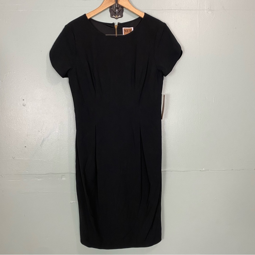 Nue By Shani Black Office Workwear Sheath Dress Size‎ 10 MISSING BELT